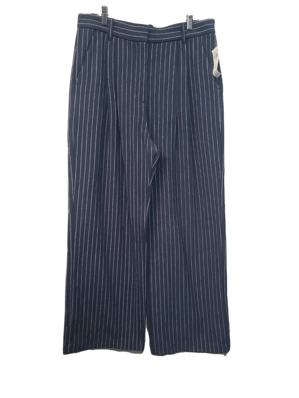 Abercrombie & Fitch Sloane Tailored Wide Leg Pant L Blue NWT